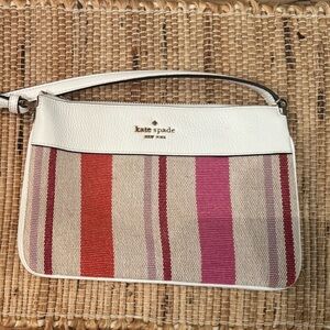 Kate Spade Leila Striped Canvas Crossbody Bag